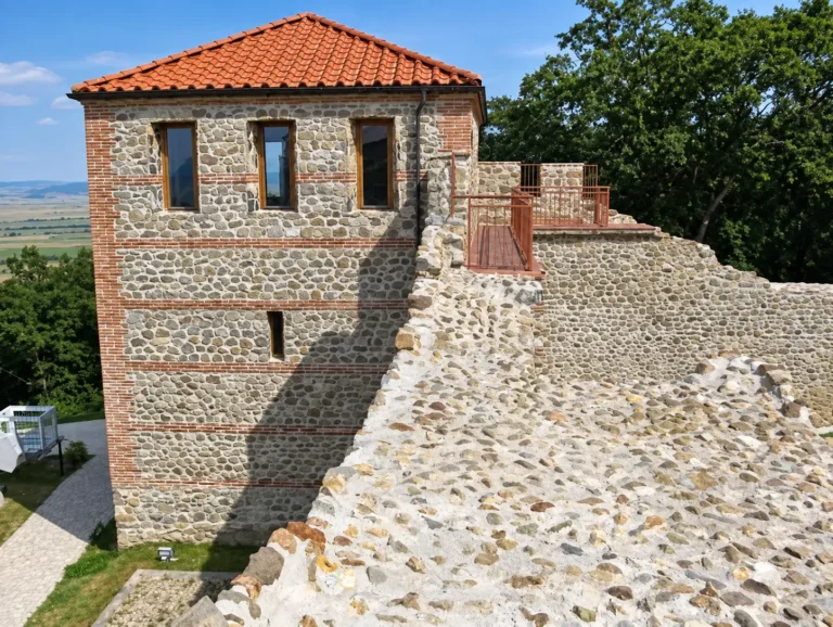 Каменна крепостна кула в комплекса Цари Мали град