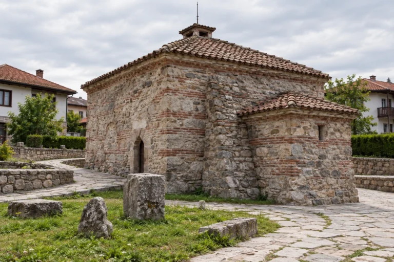 Каменната зидария на историческата Римска баня в село Баня