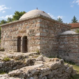 Старата турска баня в село Баня край Разлог