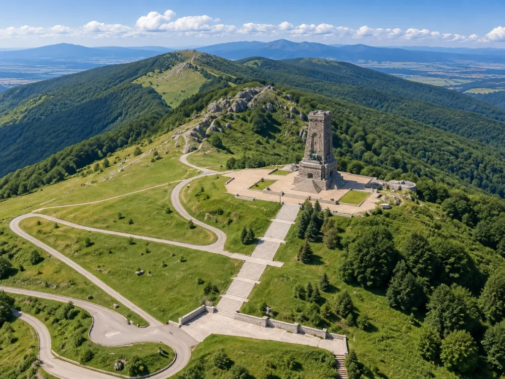 Паметникът на свободата на връх Шипка край Казанлък